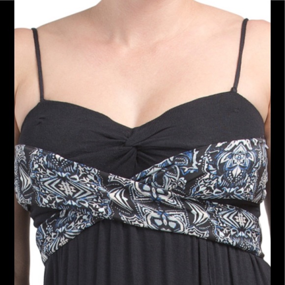 New Free People Bare Knit Black/ Navy Dress Size M - Picture 2 of 6